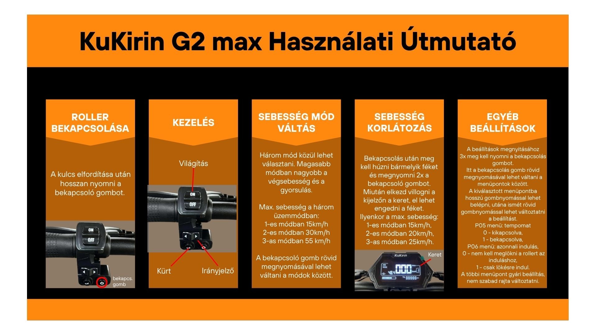 KuKirin G2 MAX elektromos roller